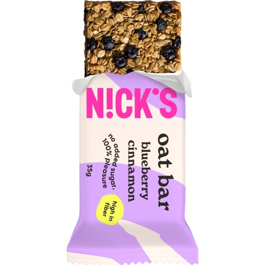NICK"S Oat bar blueberry cinnamon 35 g NICK"S Oat bar blueberry cinnamon 35 g