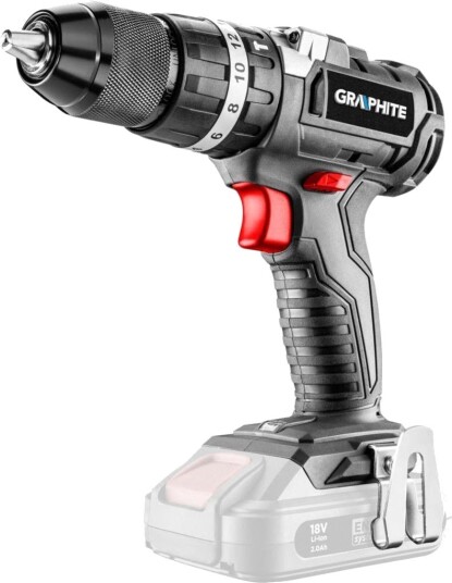 Graphite Borskrutrekker 58G020 18 v Li-Ion, Børsteløs 38 nm (Uten Batteri)