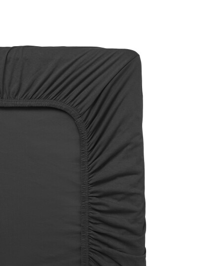 Engholm Textiles Jersey Faconlagen - Black - 90X200X45CM