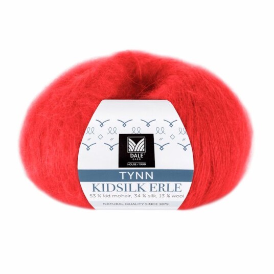 Dale Garn Dale Garn Tynn Kidsilk Erle Rød Oransje 4055 25g Dale Garn Dale Garn Tynn Kidsilk Erle Rød Oransje 4055 25g