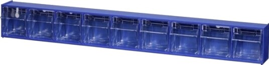 Allit 464450 Foldekasse Magasin Varioplus Proflip 9 B X H X D 600 X 77 X 65 Mm Blå Transparent 1 Stk