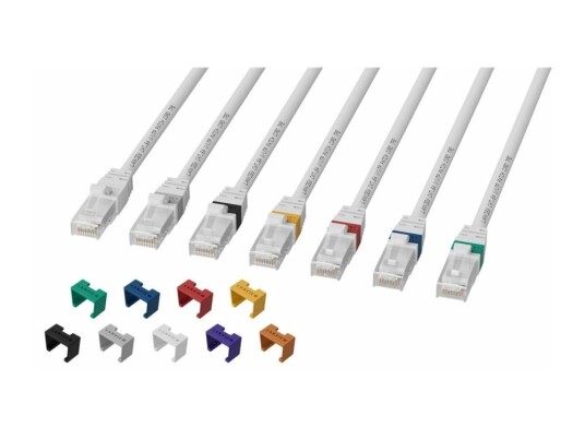 Lanview Smartclick Nettverkskabel Rj-45 Hann Til Rj-45 Hann 25 M 5 Mm Utp Cat 6A Halogenfri Formstøpt Uten Hindringer 10 Gigabit Ethernet Hvit