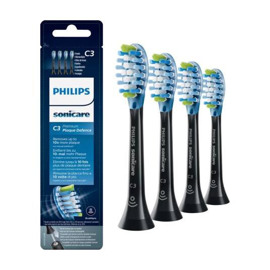 Philips HX9044/33 Premium Plaque Defence C3 4-pcs Black Philips HX9044/33 Premium Plaque Defence C3 4-pcs Black