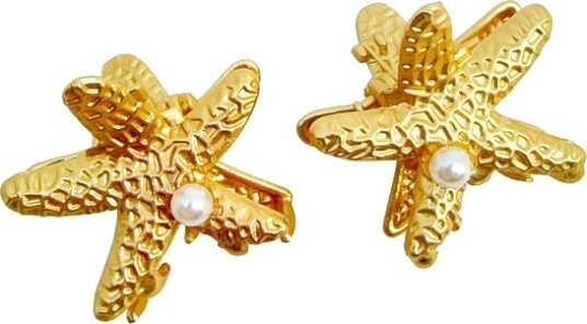 Starfish Clamp Gold 2 pcs