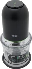 Braun MultiPractic 3 Minihakkere 500 W med Berøringskontroll 0,5 L - Sort/Rustfritt Stål