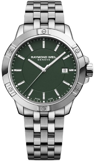 Raymond Weil Herreklokke 8160 ST 52041 Tango Grønn/Stål Ø41 mm Raymond Weil Herreklokke 8160 ST 52041 Tango Grønn/Stål Ø41 mm