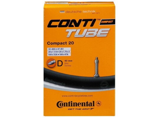 Continental 20"Slange 32/47 406/451 med 40mm dunlop ventil