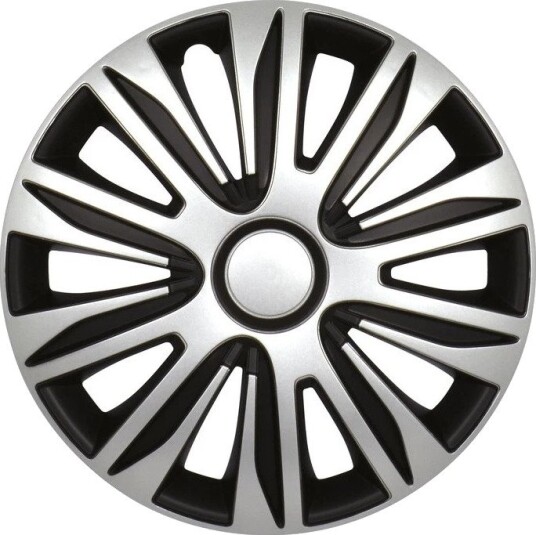 Gorecki Nardo, 4 stk Racing 2211192 Hjulkapsler, Sort/S??lv - 15"
