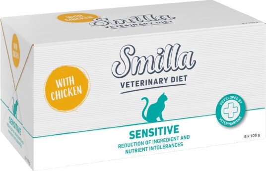 Smilla Veterinary Diet Våtfôr Veterinary Diet Sensitive Patè Kylling 8 X 100 G