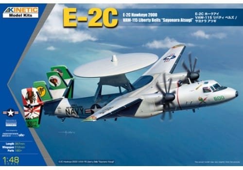 Kinetic Model Kits 1/48 E-2C Hawkeye 2000 VAW-115 Liberty Bells "Sayonara Atsugi"