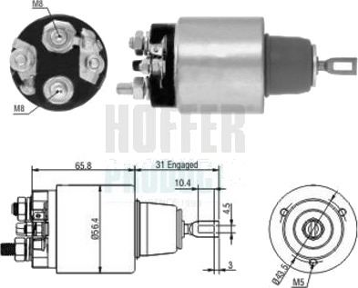 HOFFER 46146 Innslag, starter HOFFER 46146 Innslag, starter