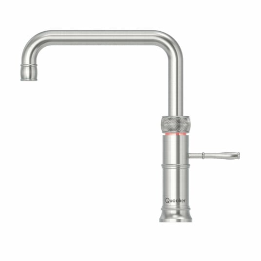 Quooker Classic Fusion Square Alt-i-ett Retro Rustfritt Stål / Pro3 & Cube (BUN-Q211620402CUBE)