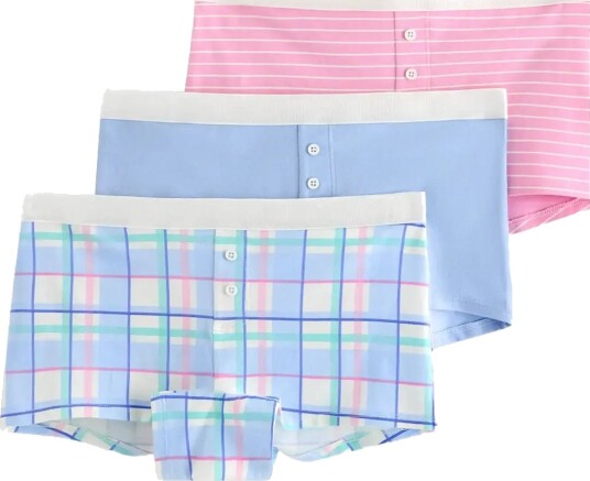 Lindex 3 Pack Boxer Briefs Blue 146/152