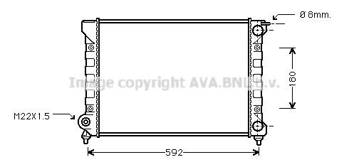 Radiator AVA Clever Choice VNA2045