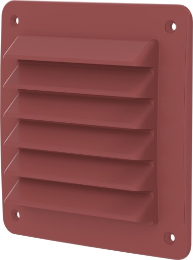 Klimatfabriken 55033 Ytterveggsgitter 150 × 150 mm, Pp Rød Klimatfabriken 55033 Ytterveggsgitter 150 × 150 mm, Pp Rød