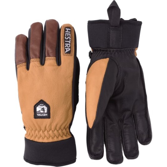 Hestra Army Leather Wool Terry 5 Finger Cork 10