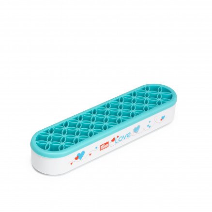Prym Love Organizer Oppbevaring Penneholder med Små rom Turkis Hvit 21x5x3,5cm