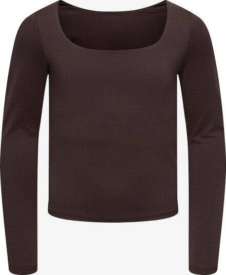 KIDS ONLY Topp koGea L/S 2 ways Fit Top Brun