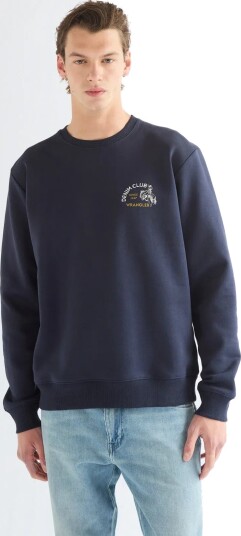 Wrangler Small Graphic Crew Navy XXL