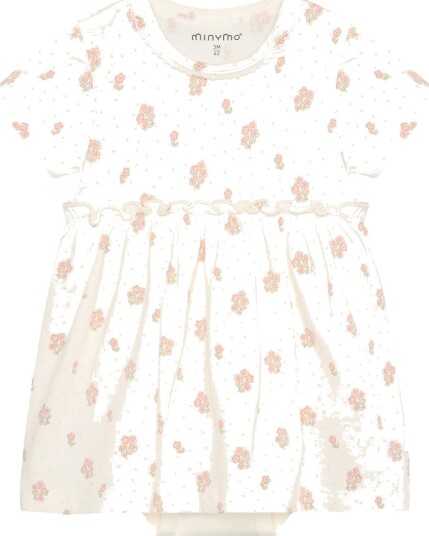 Minymo Body Dress Ss Aop Cream 68