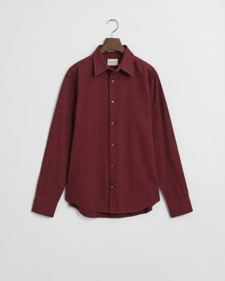 Gant Melert flanellskjorte i regular fit PLUMPED RED XXXL