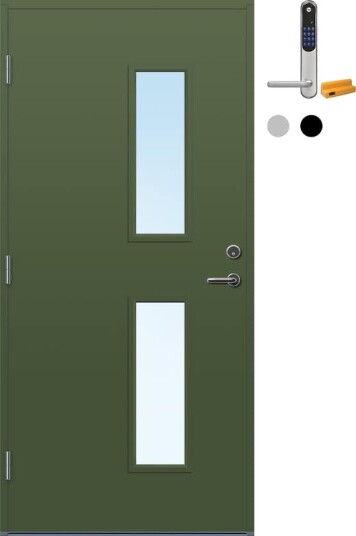 Ytterdør Bygg1 Stange med Yale Doorman Classic Home