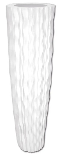 Europalms Design Pot Lamella-140, White