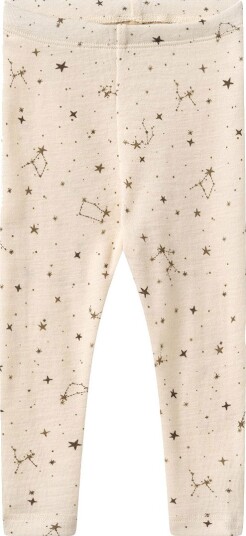 Wheat Leggings Ull Agi Eggeskallstjerner Wheat 1 år (80) Leggings Hvit