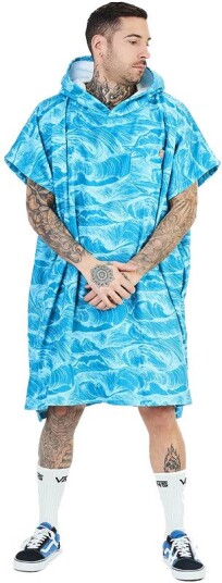 After Essentials Poncho Ocean Blue