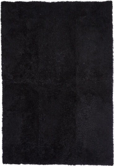 Designteppe | Korthåret | Med Bakside | 180 × 180 cm Svart 180x180 cm