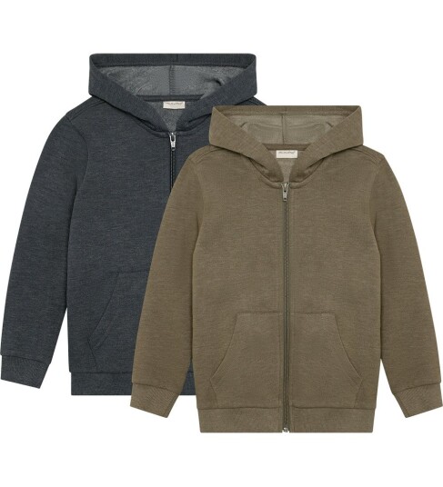 Minymo Sweat Jacket W. Hood (2-Pack) - Multi/patterned - 98 Minymo Sweat Jacket W. Hood (2-Pack) - Multi/patterned - 98