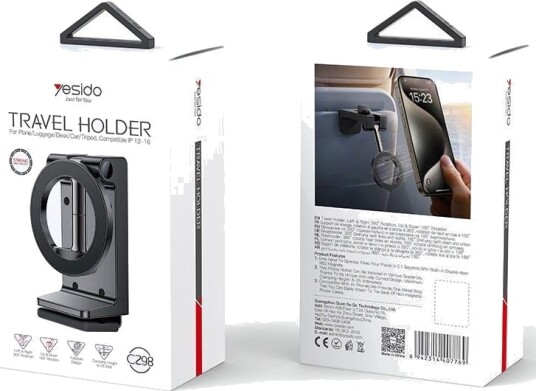 4Kom.Pl Yesido Magnetisk Reiseholder C298 Magsafe – Svart 4Kom.Pl Yesido Magnetisk Reiseholder C298 Magsafe – Svart