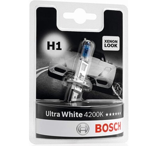 Bosch Ultra White 4200K lyspære
stykkvis H1 1987301088