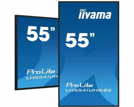 Iiyama ProLite 55" 4K UHD LCD-skjerm med IPS-panel - Svart Iiyama ProLite 55" 4K UHD LCD-skjerm med IPS-panel - Svart