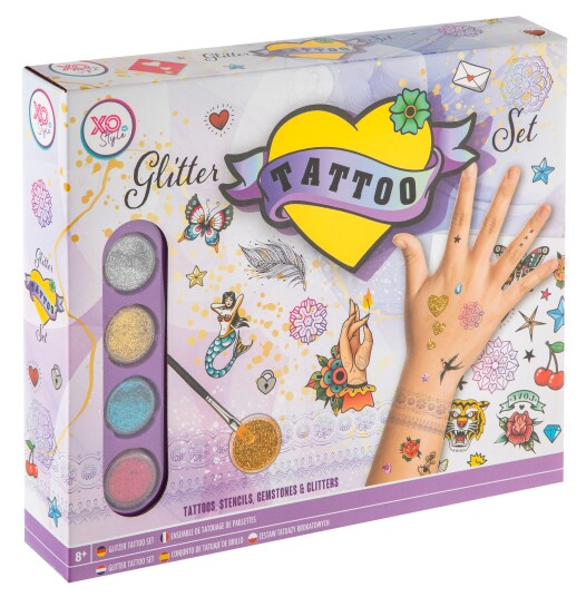 XO Style Glitter Tattoo Set 230010 XO Style Glitter Tattoo Set 230010