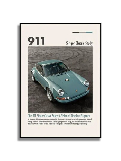 Plakat Porsche 911 Singer Plakat Porsche 911 Singer