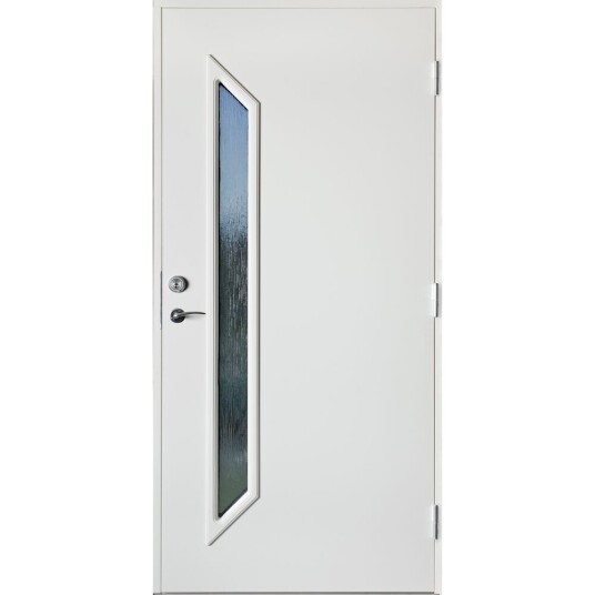 Harmonie Ytterdør renate hvit 110x200 høyre m/cotswold glass