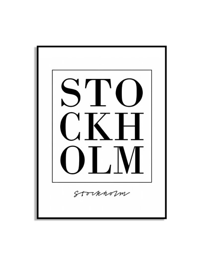 Plakat – STOCKHOLM Plakat – STOCKHOLM