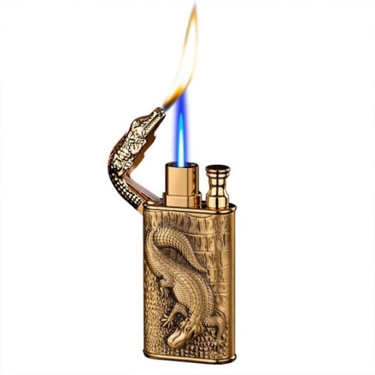Dobbel Flamme Vindtett Sigar Lighter