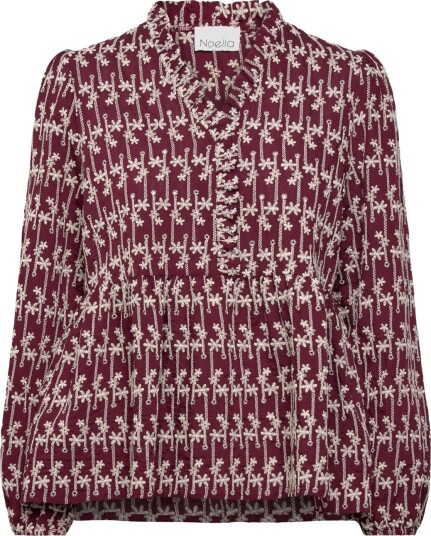 Noella MATTI BLOUSE DUSTY MAHOGANY Noella MATTI BLOUSE DUSTY MAHOGANY