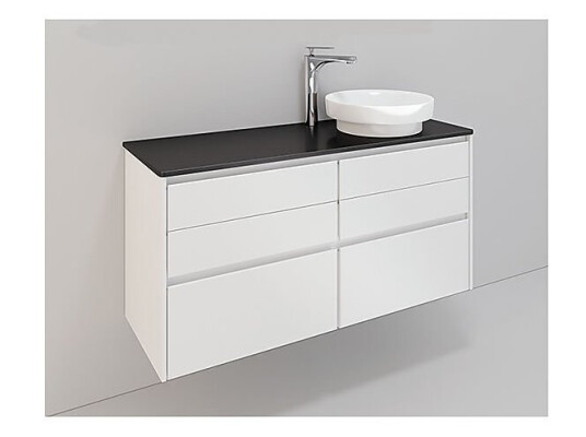 Noro Lifestyle 1200 møbelpakke 1200 mm Peak servant høyre Hvit Matt