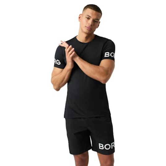 Björn borg Borg T-Shirt treningstrøye herre Black M