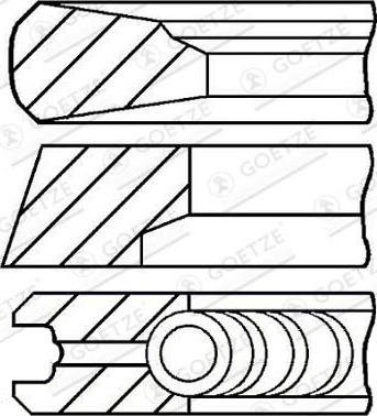 Stempelringsett GOETZE ENGINE 08-428900-00