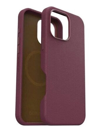 OtterBox Symmetry Cactus Leather Apple iPhone 16 Pro Max Maroon Bells red