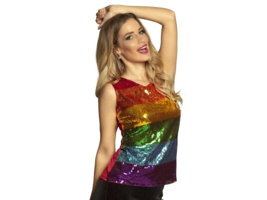 Regnbue Paillet Top