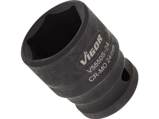 Vigor V5550s-24, Stikkontakt, 1/2", Metrisk, 1 Hoder, 24 Mm, Matt
