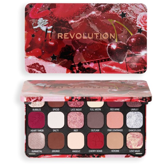 Revolution Beauty London Forever Flawless Palette Cherry Rebel Red