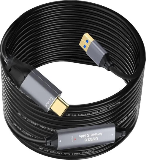 Nördic Aktiv USB-A til USB-C Kabel 5Gbps 5 m