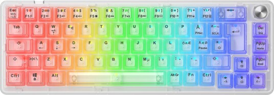 NOS C450 Mini Clear65 tastatur gjennomsiktig