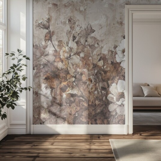 Tapet Blomsterkunstdesign Tapet Blomsterkunstdesign